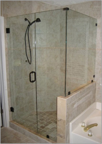 Image of glass shower